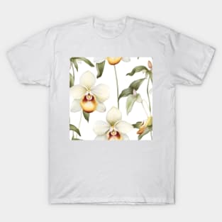 Watercolor Orchid Pattern 17 T-Shirt